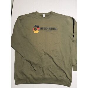 independent trading co 'redensburg, germany' olive sweatshirt, men's 3xl #1302